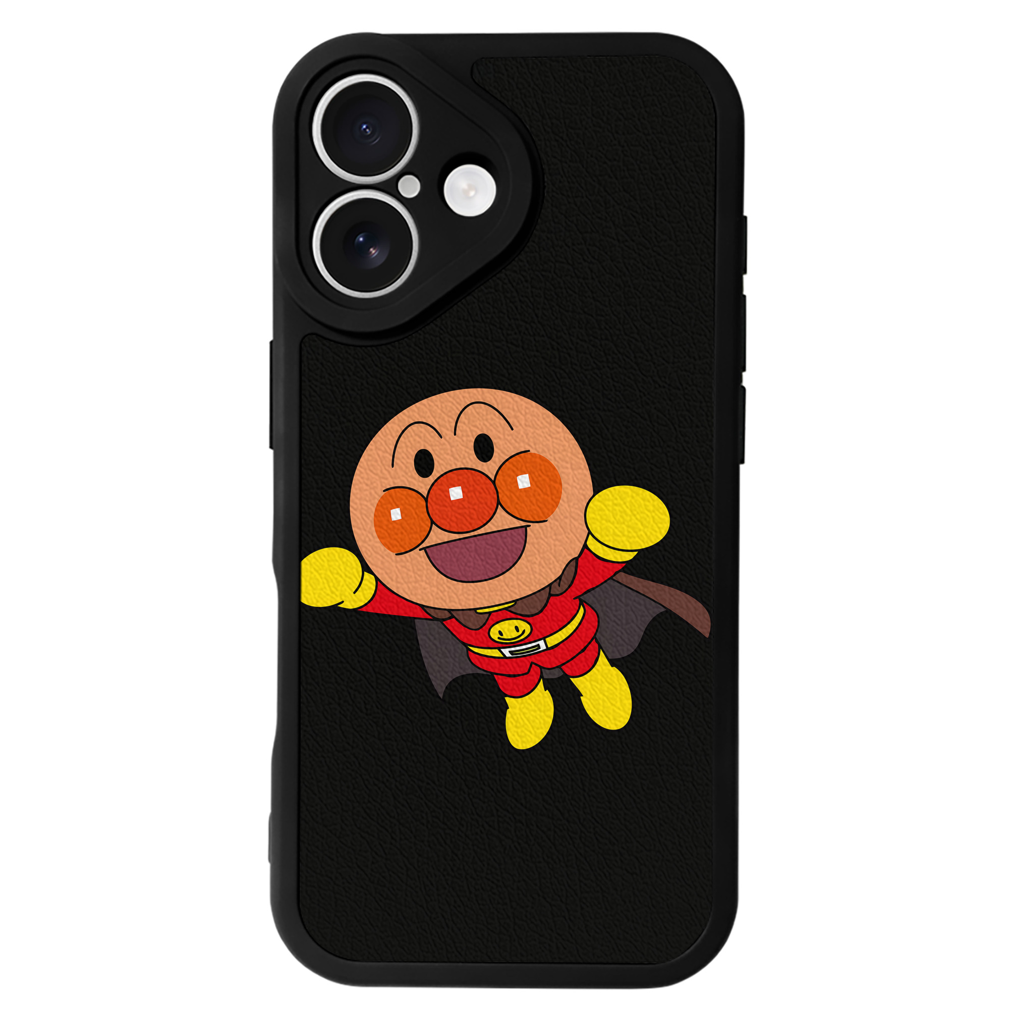 （画像用） アンパンマン Anpanman 【iPhone 16シリーズ対応】シリコンスマホケース（レザー調） 材質：シリコン